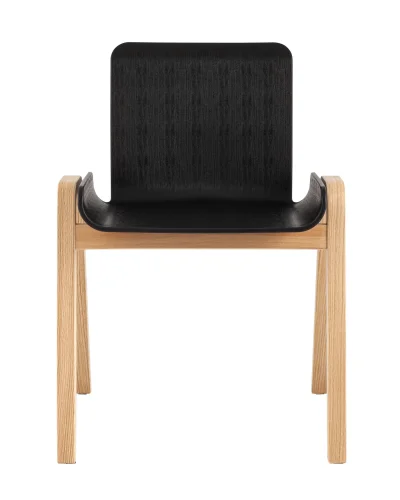Стул Harbour, черный УТ000036002 Stool Group, чёрный/пластик, ножки/дерево/бежевый, размеры - ****557*558 фото 2