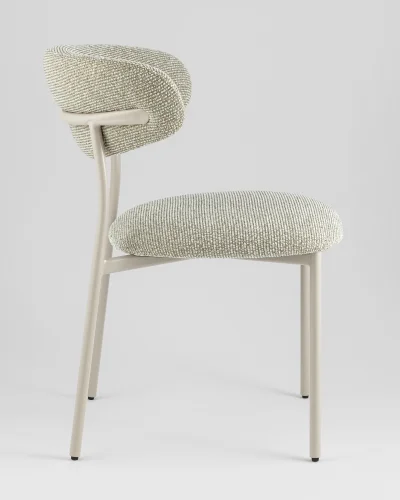 Стул обеденный Ayla, бежево-зеленый, кремовые ножки УТ000041711 Stool Group, /, ножки//, размеры - ***** фото 2