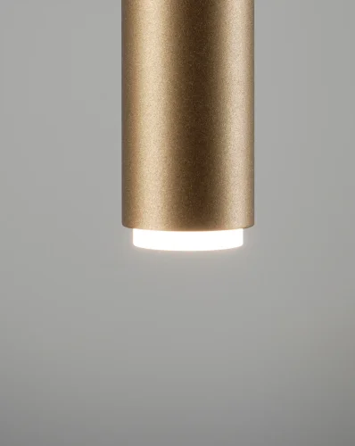Светильник подвесной LED Rin V10901-PL Moderli золотой 1 лампа, основание золотое в стиле современный трубочки фото 4