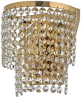 Бра Sara E 2.10.503 G Arti Lampadari прозрачный 1 лампа, основание золотое в стиле классический 