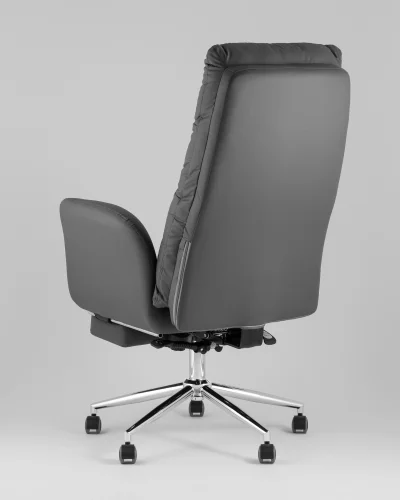 Кресло руководителя TopChairs Solid NC с оттоманкой, серый УТ000041760 Stool Group, /, ножки//, размеры - ***** фото 8