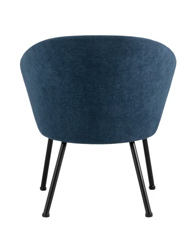 Кресло Декстер, синий УТ000034959 Stool Group, синий/ткань, ножки/металл/чёрный, размеры - ****710*660мм фото 5