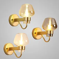 Бра MONTALEMBERT SCONCE BY Studios Золото, Прозрачный 178301-26 ImperiumLoft прозрачный 1 лампа, основание золотое в стиле современный 