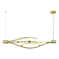 Светильник подвесной Flusso V000231 Indigo белый 7 ламп, основание золотое в стиле современный шар