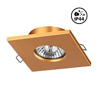 Светильник точечный Aqua 370807 Novotech матовый золото 1 лампа, основание матовое золото в стиле современный 
