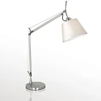 Настольная лампа Phantom 1867-1T Favourite белая 1 лампа, основание серебряное металл в стиле современный 