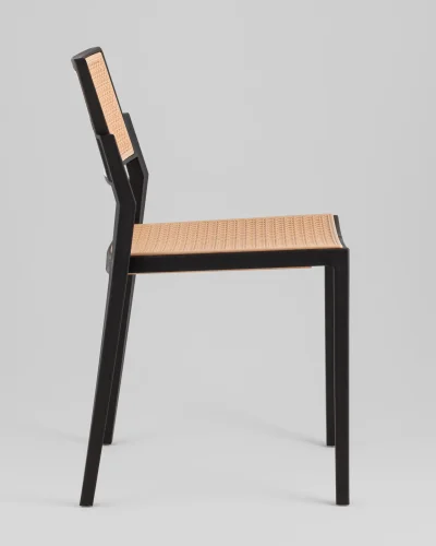 Стул пластиковый Milto, черный УТ000039187 Stool Group, /, ножки/пластик/чёрный, размеры - *790***450*500 фото 3