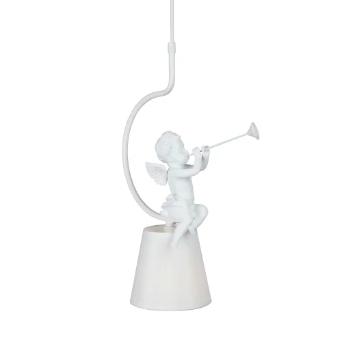 Светильник подвесной V2972-0/1S Vitaluce белый на 1 лампу, основание белое в стиле современный ангел фото 4