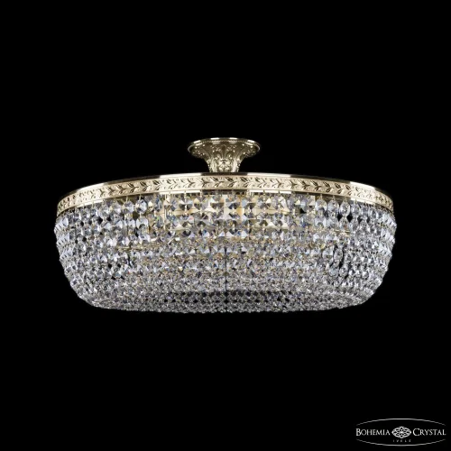 Люстра потолочная 19031/55IV G Bohemia Ivele Crystal прозрачная на 8 ламп, основание золотое в стиле классический sp фото 2