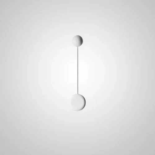 Бра Pin Wall Light A Black 212752-22 ImperiumLoft белый на 1 лампу, основание белое в стиле лофт винтаж фото 2