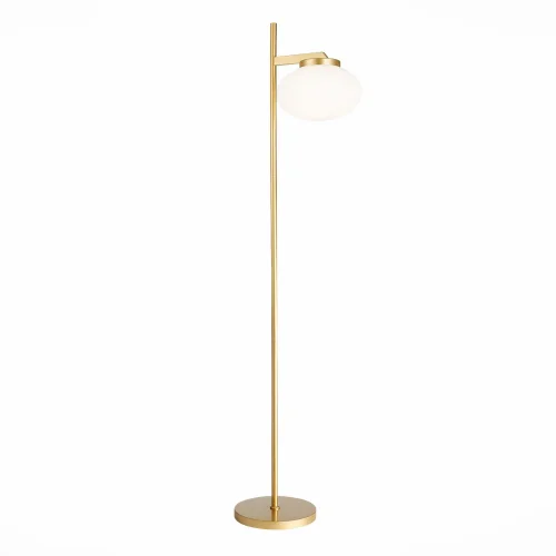 Торшер Modica SL1503.205.01 ST-Luce белый на 1 лампу, основание золотое в стиле современный 