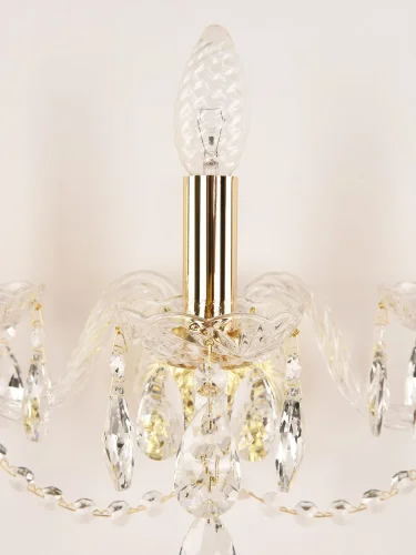 Бра 101B/3/141 G Bohemia Ivele Crystal без плафона на 3 лампы, основание золотое прозрачное в стиле классический sp фото 3
