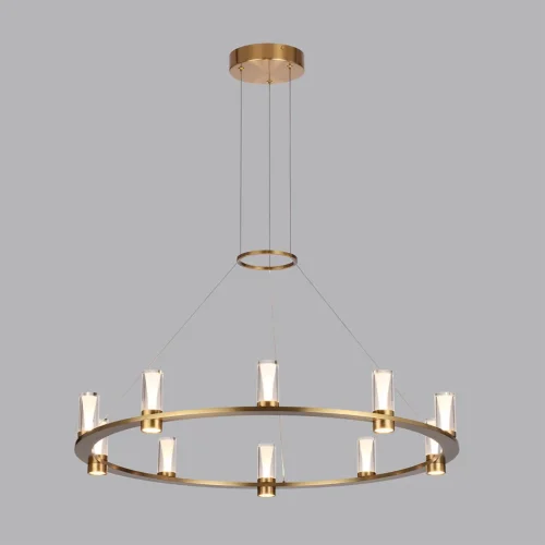 Люстра подвесная Defance 7144/70L Odeon Light прозрачная на 8 ламп, основание бронзовое в стиле классический современный кольца фото 4 Люстра подвесная Defance 7144/70L Odeon Light прозрачная на 8 ламп, основание бронзовое в стиле классический современный кольца фото 4