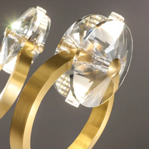 Люстра подвесная ADONICA CH D85 195462-23 ImperiumLoft прозрачная на 16 ламп, основание латунь в стиле современный фото 10