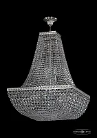 Люстра потолочная хрустальная 19112/H2/55IV Ni Bohemia Ivele Crystal прозрачная на 12 ламп, основание никель в стиле классика sp