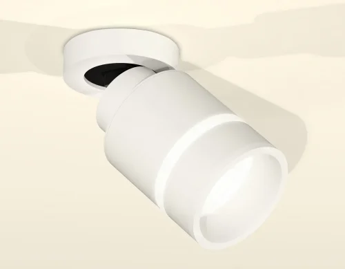 Светильник накладной XM8110004 Ambrella light белый 1 лампа, основание белое в стиле хай-тек круглый фото 3