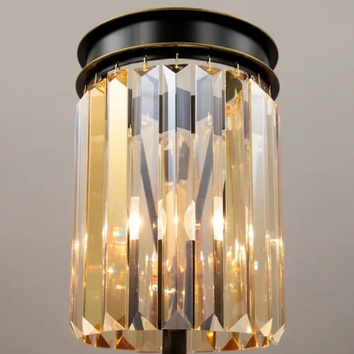 Настольная лампа Мартин CL332812 Citilux янтарная 1 лампа, основание коричневое металл в стиле классический современный лофт  фото 9