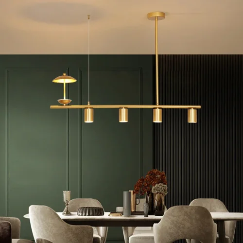Светильник подвесной HETLEY L120 Gold 203907-23 ImperiumLoft золотой на 6 ламп, основание золотое в стиле современный фото 14