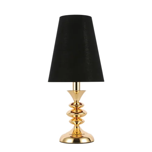 Настольная лампа Rionfo SL1137.204.01 Evoluce чёрная 1 лампа, основание золотое металл в стиле классический  фото 2