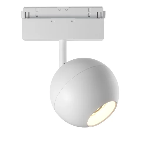 Трековый светильник LED Ball TR028-2-15W4K-W Maytoni белый для шинопроводов серии Ball