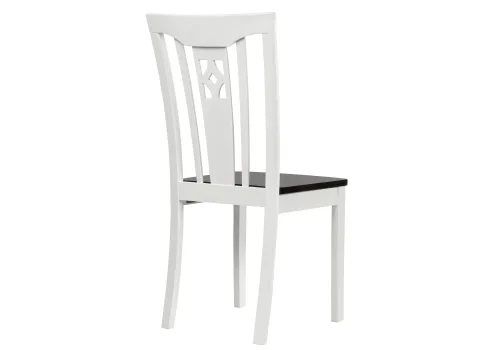 Деревянный стул Lira butter white 1586 Woodville, чёрный/, ножки/дерево/белый, размеры - ****430*530 фото 5