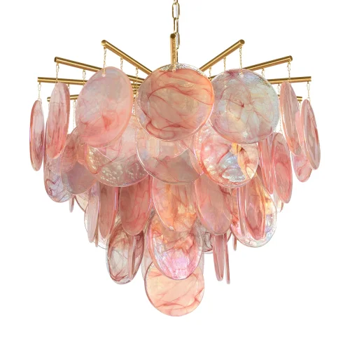 Люстра подвесная Лолли / Lolly 10492/600 Pink LOFT IT розовая на 6 ламп, основание бронзовое в стиле современный фото 6 Люстра подвесная Лолли / Lolly 10492/600 Pink LOFT IT розовая на 6 ламп, основание бронзовое в стиле современный фото 6