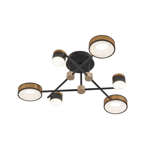 Люстра потолочная LED Ferrara-71040 271040/6 BK/GD Arte Milano белая на 1 лампу, основание чёрное в стиле современный хай-тек фото 13