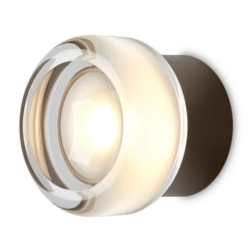 Бра LED Retro FR5603WL-L3TR Freya прозрачный на 1 лампу, основание никель в стиле современный хай-тек 