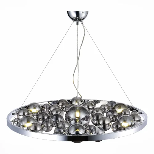 Люстра подвесная Olmi SL1510.103.07 ST-Luce серая чёрная на 7 ламп, основание хром в стиле современный шар фото 5