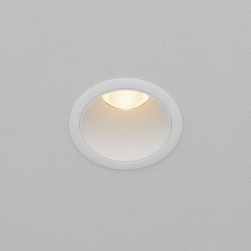 Светильник точечный LED Dip DL116-10W-3K-W Maytoni белый на 1 лампу, основание белое в стиле современный хай-тек круглый фото 3