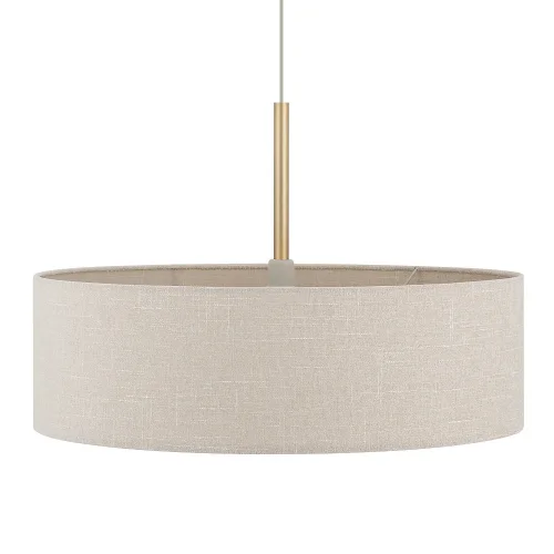 Светильник подвесной Santana L 11653-NW Nowodvorski бежевый на 1 лампу, основание золотое в стиле лофт фото 4