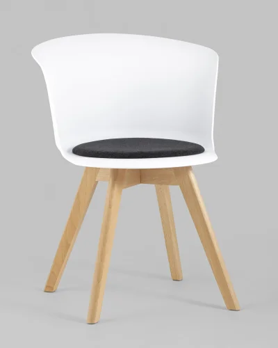 Стул Blossom с подушкой белый УТ000005382 Stool Group, белый/ткань, ножки/дерево/бежевый, размеры - ***** фото 2