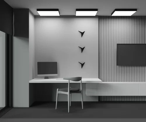 Светильник потолочный LED Zon C032CL-90W4K-SQ-B Maytoni белый на 1 , основание чёрное в стиле современный хай-тек фото 6