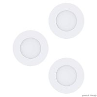 Светильник точечный LED Fueva 98633 Eglo белый 3 лампы, основание белое в стиле современный круглый