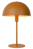 Настольная лампа Siemon 45596/01/44 Lucide оранжевая 1 лампа, основание оранжевое металл в стиле современный 