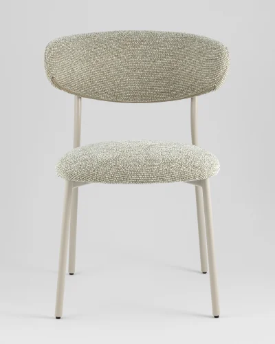 Стул обеденный Ayla, бежево-зеленый, кремовые ножки УТ000041711 Stool Group, /, ножки//, размеры - ***** фото 9