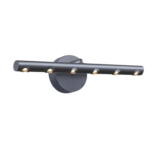 Бра LED Celler 4321-2W Favourite чёрный серый на 6 ламп, основание чёрное серое в стиле современный 