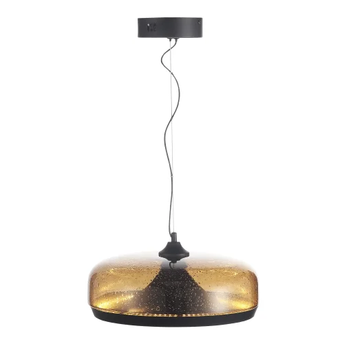 Светильник подвесной LED Ripple SL6014.603.01 ST-Luce коричневый 1 лампа, основание чёрное в стиле хай-тек современный  фото 2
