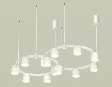 Светильник подвесной XR92081002 Ambrella light белый 13 ламп, основание белое в стиле хай-тек модерн 