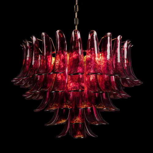 Люстра подвесная Лилу / Lilou 10600/800 Burgundy LOFT IT бордовая на 18 ламп, основание бронзовое в стиле фото 6 Люстра подвесная Лилу / Lilou 10600/800 Burgundy LOFT IT бордовая на 18 ламп, основание бронзовое в стиле фото 6