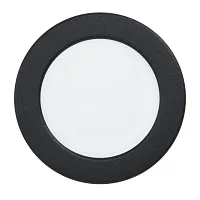 Светильник точечный LED Fueva 901413 Eglo белый на 1 лампу, основание чёрное в стиле современный круглый