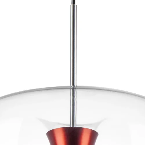 Светильник подвесной LED Cupola 804202 Lightstar прозрачный 1 лампа, основание серебряное в стиле арт-деко  фото 6