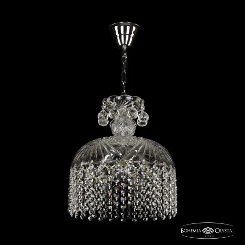 Светильник подвесной 14781/30 Ni R Bohemia Ivele Crystal прозрачный 5 ламп, основание никель в стиле классический r