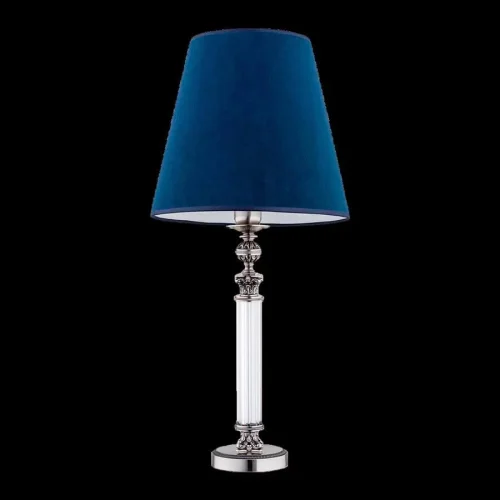 Настольная лампа Merano Abazur MER-LG-1(N/A)300 Kutek синяя 1 лампа, основание никель металл стекло в стиле классический  фото 2