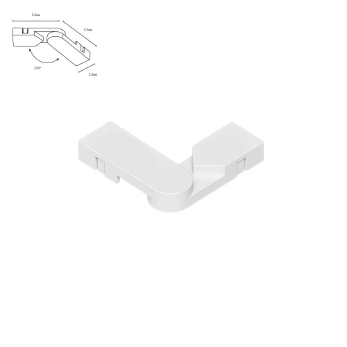 Коннектор с изменяемым углом для шинопровода (трека) Rapid A613833R Arte Lamp белый в стиле для светильников серии Rapid rapid тонкая магнитная Коннектор с изменяемым углом для шинопровода (трека) Rapid A613833R Arte Lamp белый в стиле для светильников серии Rapid rapid тонкая магнитная