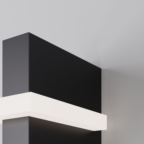 Настенный светильник LED уличный Line O484WL-L6GF3K Maytoni уличный IP65 графит на 1 лампу, плафон графит в стиле современный хай-тек LED фото 2