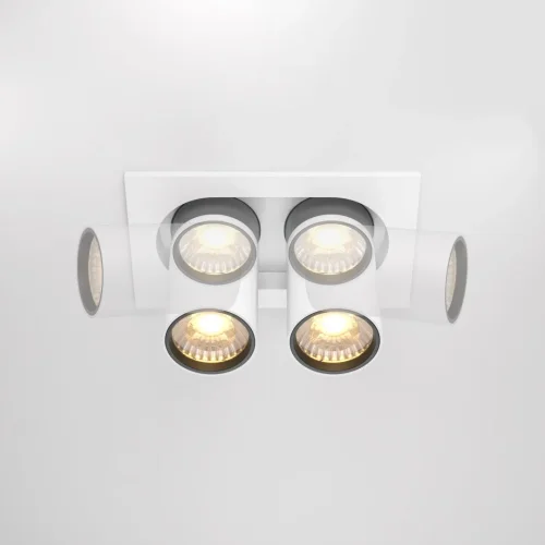 Светильник точечный LED Hidden DL045-02-10W3K-W Maytoni белый 2 лампы, основание белое в стиле современный хай-тек  фото 7