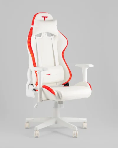 Кресло спортивное TopChairs GMM-080, белый УТ000039640 Stool Group, белый/экокожа, ножки/полимер/белый, размеры - *1330***740*680 фото 5