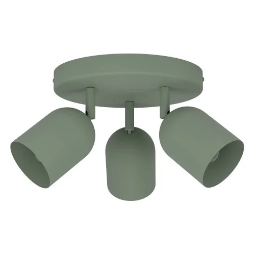 Спот с 3 лампами Tilston 44134 Eglo зелёный E14 в стиле лофт современный 