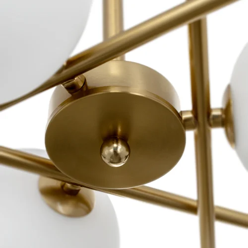 Люстра потолочная Ronny CL242163 Citilux белая на 6 ламп, основание бронзовое в стиле современный шар фото 4 Люстра потолочная Ronny CL242163 Citilux белая на 6 ламп, основание бронзовое в стиле современный шар фото 4